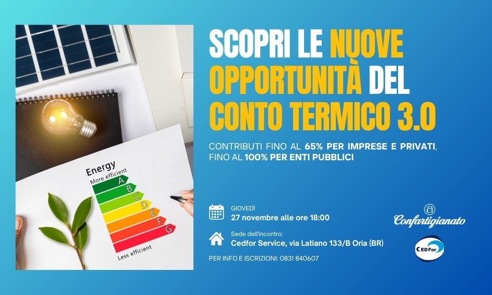 Conto Termico 3.0 banner